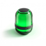 Altavoz compacto con iluminación multiefecto y potencia de 8W color negro vista detalle 5