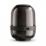 Altavoz compacto con iluminación multiefecto y potencia de 8W color negro vista detalle 6