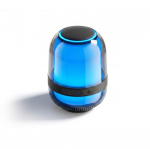 Altavoz compacto con iluminación multiefecto y potencia de 8W color negro vista detalle