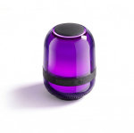 Altavoz compacto con iluminación multiefecto y potencia de 8W color negro vista detalle 3