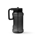 Botella deportiva de plástico con pajita abatible y asa 1,5L color negro segunda vista