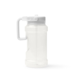 Botella deportiva de plástico con pajita abatible y asa 1,5L color blanco segunda vista