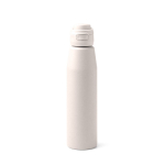 Botella de acero inoxidable con cierre antigoteo reforzado 750ml color blanco segunda vista