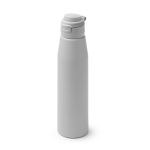 Botella de acero inoxidable con cierre antigoteo reforzado 750ml color gris primera vista de uso