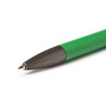 Bolígrafo de aluminio con puntero táctil en el extremo y tinta azul color verde vista detalle 1