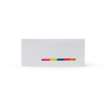 Bloc de notas adhesivas de cartón con notas y mininotas multicolor color blanco segunda vista