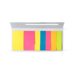 Bloc de notas adhesivas de cartón con notas y mininotas multicolor color blanco vista detalle 2