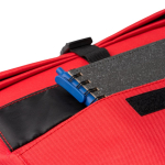 Mochila de poliéster eco con compartimento principal extensible 15'' color rojo vista detalle 3
