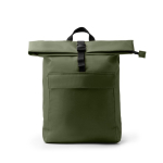Mochila de poliéster eco con compartimento principal extensible 15'' color verde oscuro segunda vista