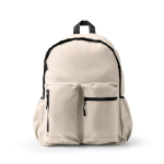 Mochila para portátil de plástico reciclado con respaldo acolchado 17'' color beige segunda vista