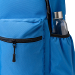 Mochila para portátil de plástico reciclado con respaldo acolchado 17'' color azul real vista detalle 2