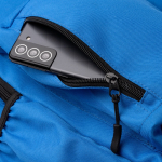 Mochila para portátil de plástico reciclado con respaldo acolchado 17'' color azul real vista detalle 3