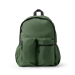Mochila para portátil de plástico reciclado con respaldo acolchado 17'' color verde oscuro segunda vista