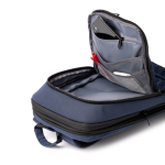 Mochila ejecutiva extensible para portátil de nylon 900D 17” color azul marino vista detalle 2