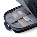 Mochila ejecutiva extensible para portátil de nylon 900D 17” color azul marino vista detalle 3