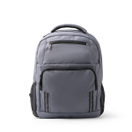 Mochila para PC de plástico reciclado con bandas reflectantes 15” color gris segunda vista