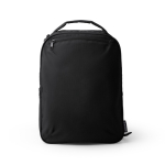 Mochila de poliéster reciclado con espalda y asas acolchadas 14'' color negro segunda vista