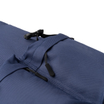 Mochila de poliéster reciclado con solapa con hebillas 15” color azul marino vista detalle 3