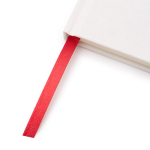 Libreta de cartón con soporte para bolígrafo A5 hojas a rayas color rojo vista detalle 3