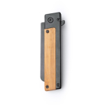 Navaja con bloqueo de seguridad y clip de acero inoxidable negro mate color natural segunda vista