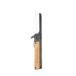 Navaja con bloqueo de seguridad y clip de acero inoxidable negro mate vista principal