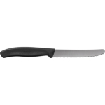 Cuchillo de mesa de acero inoxidable fabricado en UE Victorinox color negro segunda vista