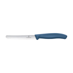 Cuchillo de mesa de acero inoxidable fabricado en UE Victorinox color azul primera vista