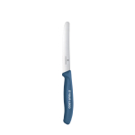Cuchillo de mesa de acero inoxidable fabricado en UE Victorinox color azul vista de impresión