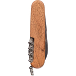 Navaja de acero inoxidable y madera Victorinox con 10 funciones color madera primera vista