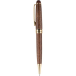 Set de escritura de madera y latón con estuche de madera y tinta azul duodécima vista