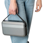 Altavoz inalámbrico con doble altavoz de graves BrandCharger 16W color plateado quinta vista