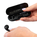 Auriculares inalámbricos con estuche de carga USB-C BrandCharger color grafito sexta vista