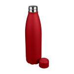 Botella de acero inoxidable reciclado antigoteo con acabado mate 700ml color burdeos segunda vista
