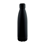 Botella de acero inoxidable reciclado antigoteo con acabado mate 700ml color negro primera vista