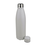 Botella de acero inoxidable reciclado antigoteo con acabado mate 700ml color gris segunda vista
