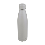 Botella de acero inoxidable reciclado antigoteo con acabado mate 700ml color gris tercera vista