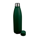 Botella de acero inoxidable reciclado antigoteo con acabado mate 700ml color verde primera vista