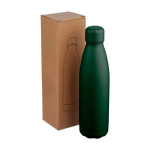 Botella de acero inoxidable reciclado antigoteo con acabado mate 700ml color verde tercera vista