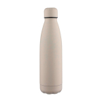 Botella de acero inoxidable reciclado antigoteo con acabado mate 700ml color beige tercera vista