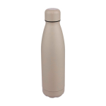 Botella de acero inoxidable reciclado antigoteo con acabado mate 700ml color beige sexta vista