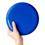 Frisbee macizo de plástico reciclado con 21 cm de diámetro color azul segunda vista