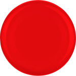 Frisbee macizo de plástico reciclado con 21 cm de diámetro color rojo primera vista