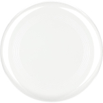 Frisbee macizo de plástico reciclado con 21 cm de diámetro color blanco segunda vista