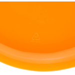 Frisbee macizo de plástico reciclado con 21 cm de diámetro color naranja primera vista