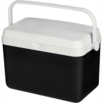 Nevera portátil de plástico resistente con aislamiento y asa robusta 4L color negro cuarta vista