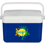 Nevera portátil de plástico resistente con aislamiento y asa robusta 4L color azul tercera vista