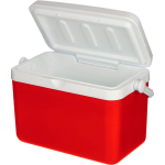 Nevera portátil de plástico resistente con aislamiento y asa robusta 4L color rojo segunda vista