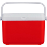Nevera portátil de plástico resistente con aislamiento y asa robusta 4L color rojo cuarta vista