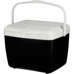 Nevera portátil de plástico resistente con doble pared y asa 13L color negro quinta vista