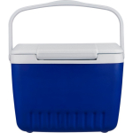 Nevera portátil de plástico resistente con doble pared y asa 13L color azul sexta vista